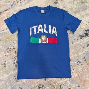 New! Blue Italia Graphic T-Shirt